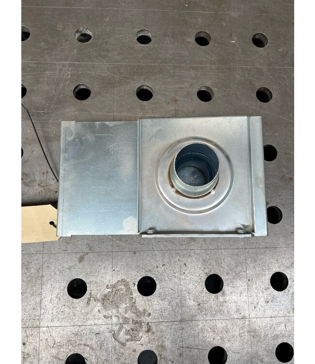 Shut-off valve dust suction pipe galvanized 50mm