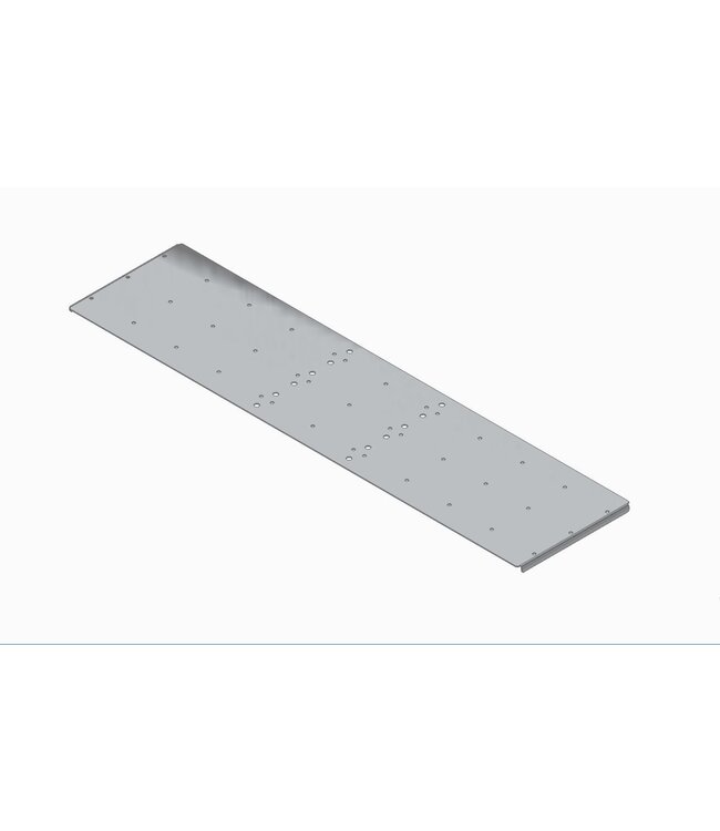 RVS slijtplaat dual-lane Passtuk