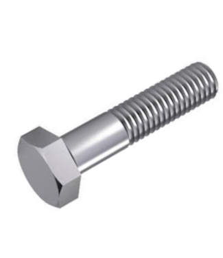 Stainless steel hex bolt M10 x 170 for elevation blocks dryer