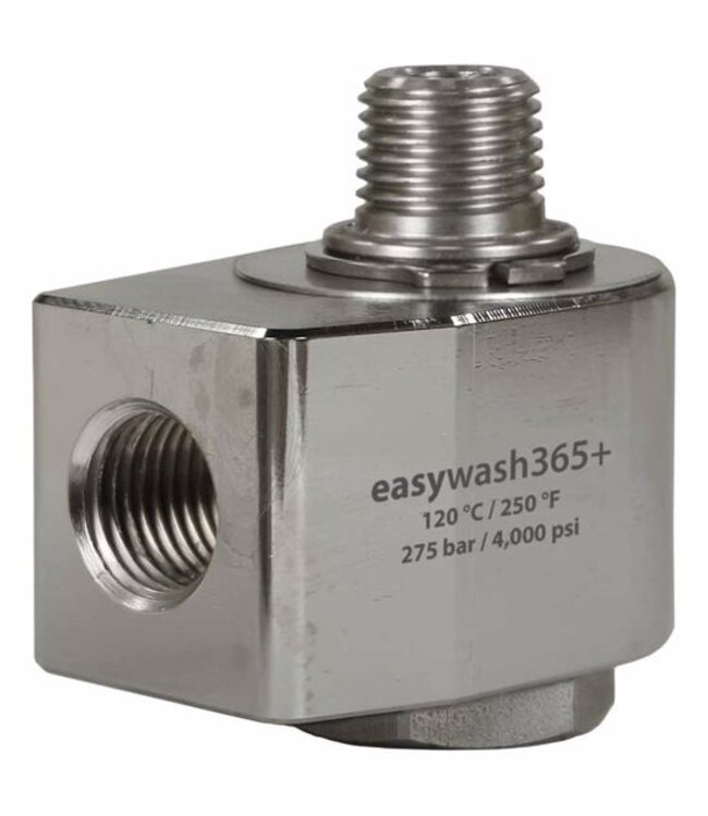 Swivel 1/4 "bu x 3/8" bi angled, stainless steel Easywash swivel arm