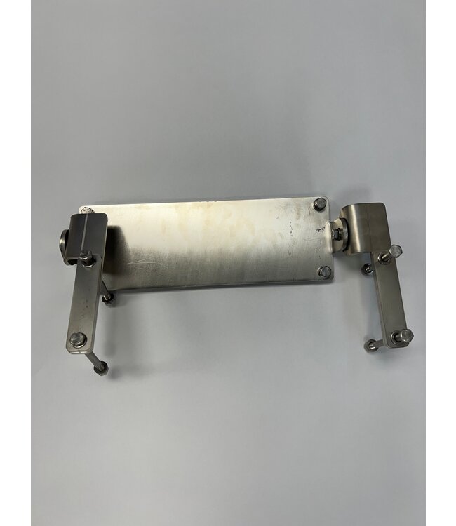 Stainless steel Led panel bracket for placing tube 80x80 complete