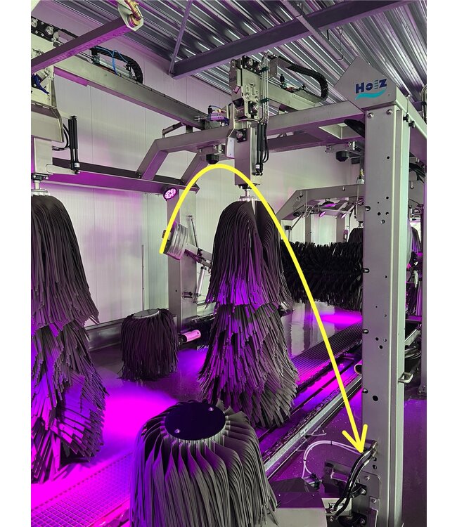 Holz hydrauliekslang PE-118 linker/rechter borstel onder