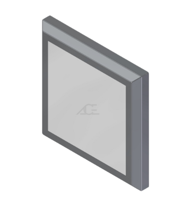 ACE stainless steel Led panel incl swivel support, without leg