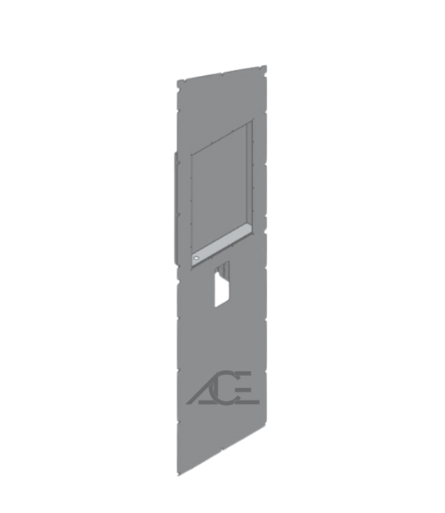 Stainless steel show arch TV cabinet with plate