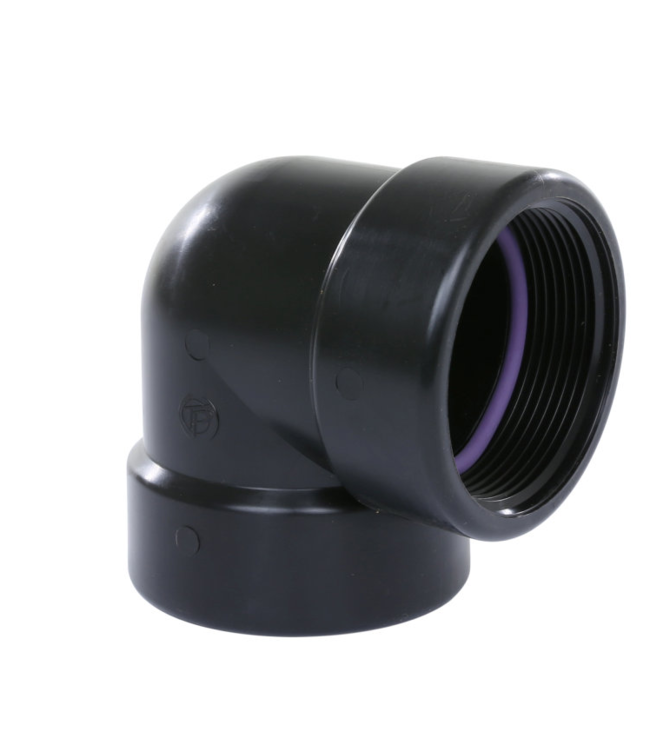 PVC knie 90gr binnen/binnen 1'' voor Elephant Ear