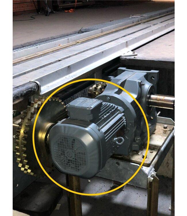Holz loose 5.5 kW chain conveyor motor for gearbox K87