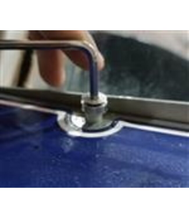 Holz bolt with rosette for Bock control panel