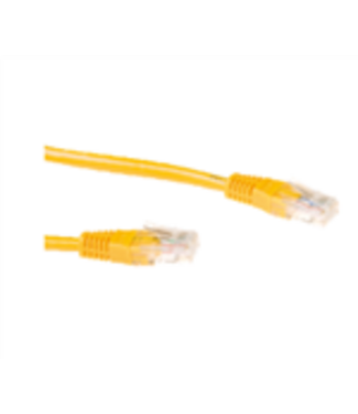 Flexible Cat6 patch cable, 0.5 metre, yellow