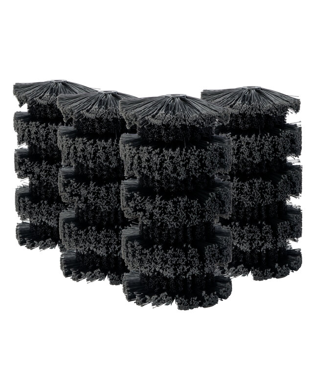 Holz halve schalen borstelbezetting PE-196, voor 1 borstel