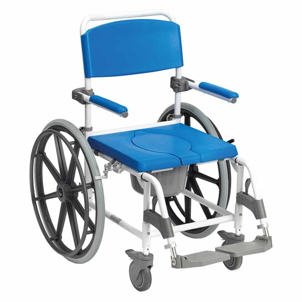 Verrijdbare Toiletstoel / Douchestoel Aston met 24" wielen | Drive afbeelding