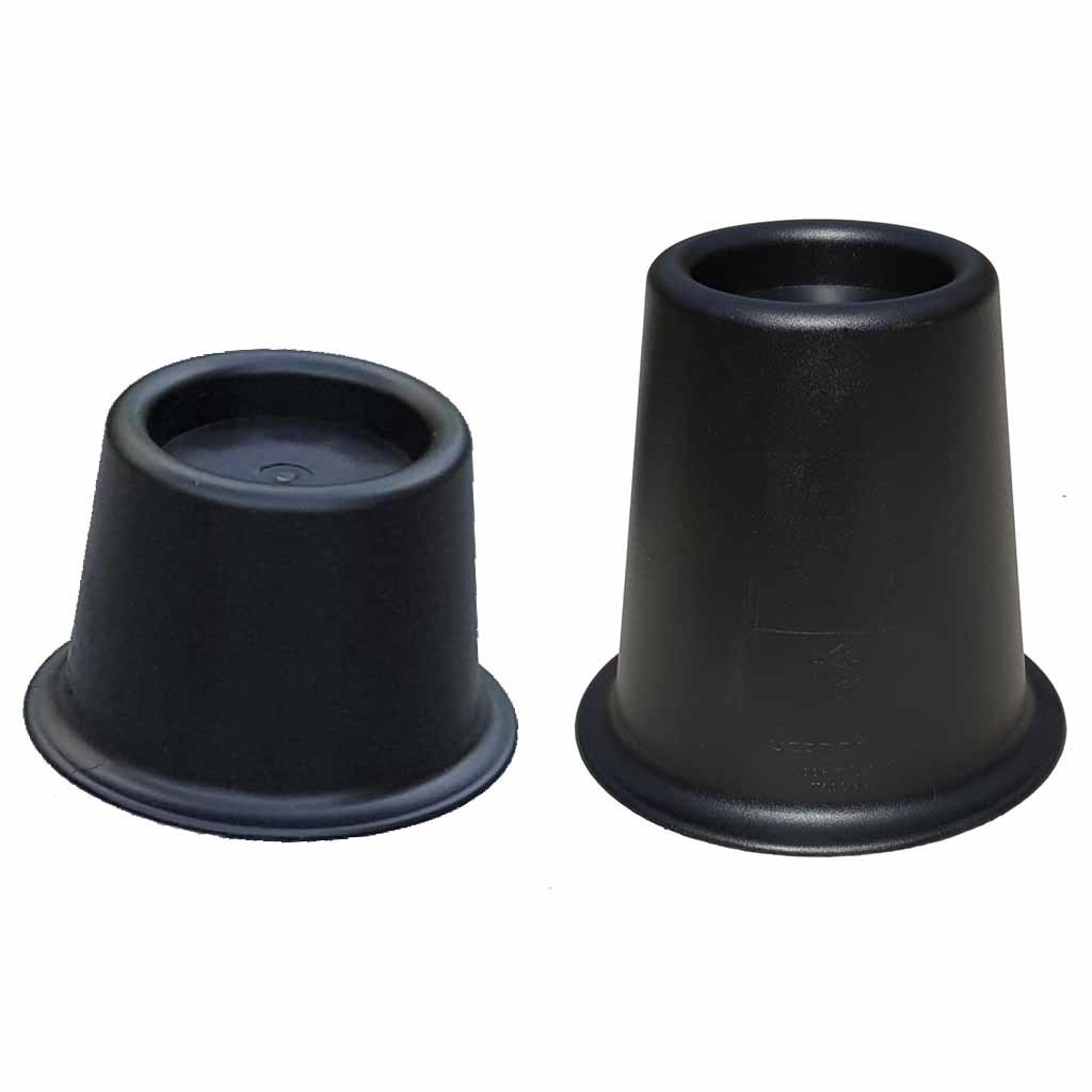 Bedverhogers klossen 9 cm | Per set van 4 stuks | Stoelverhogers | Meubelverhogers | Zwart | PR60706-S afbeelding