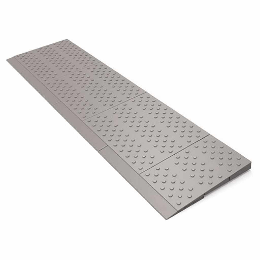 Drempelhulp modulair systeem | 1 Laags - 84 x 21 x 2 cm | Voor rollator en rolstoel | Drempelhulpen | Oprijplaten | SecuCare | PR30330 afbeelding
