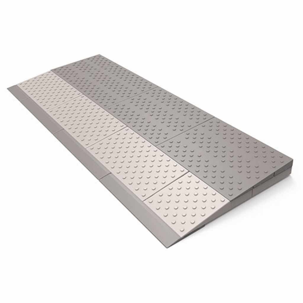 Drempelhulp modulair systeem | 2 Laags - 84 x 33 x 4 cm | Voor rollator en rolstoel | Drempelhulpen | Oprijplaten | SecuCare | PR30331 afbeelding
