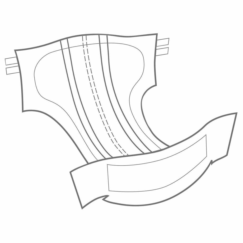 Premium Unisex (incontinentie) Luiers voor volwassenen | Kies uw maat : Large afbeelding