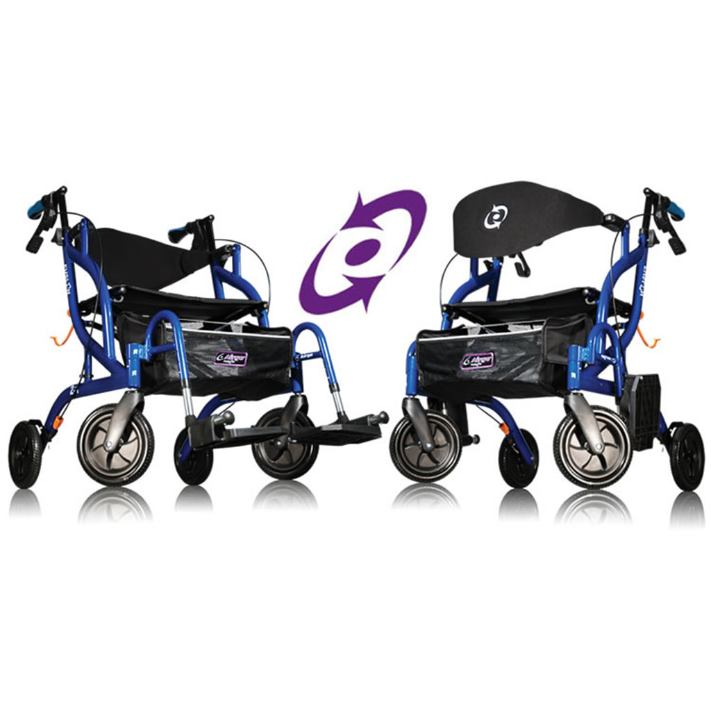 Fusion rollator en rolstoel in een (7,7 kg) | Airgo afbeelding