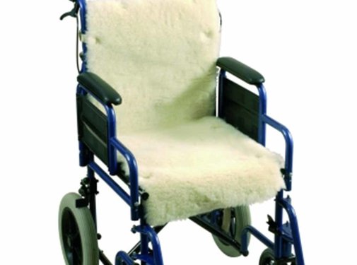 Schapenvacht voor rolstoel - zitting en rugleuning
