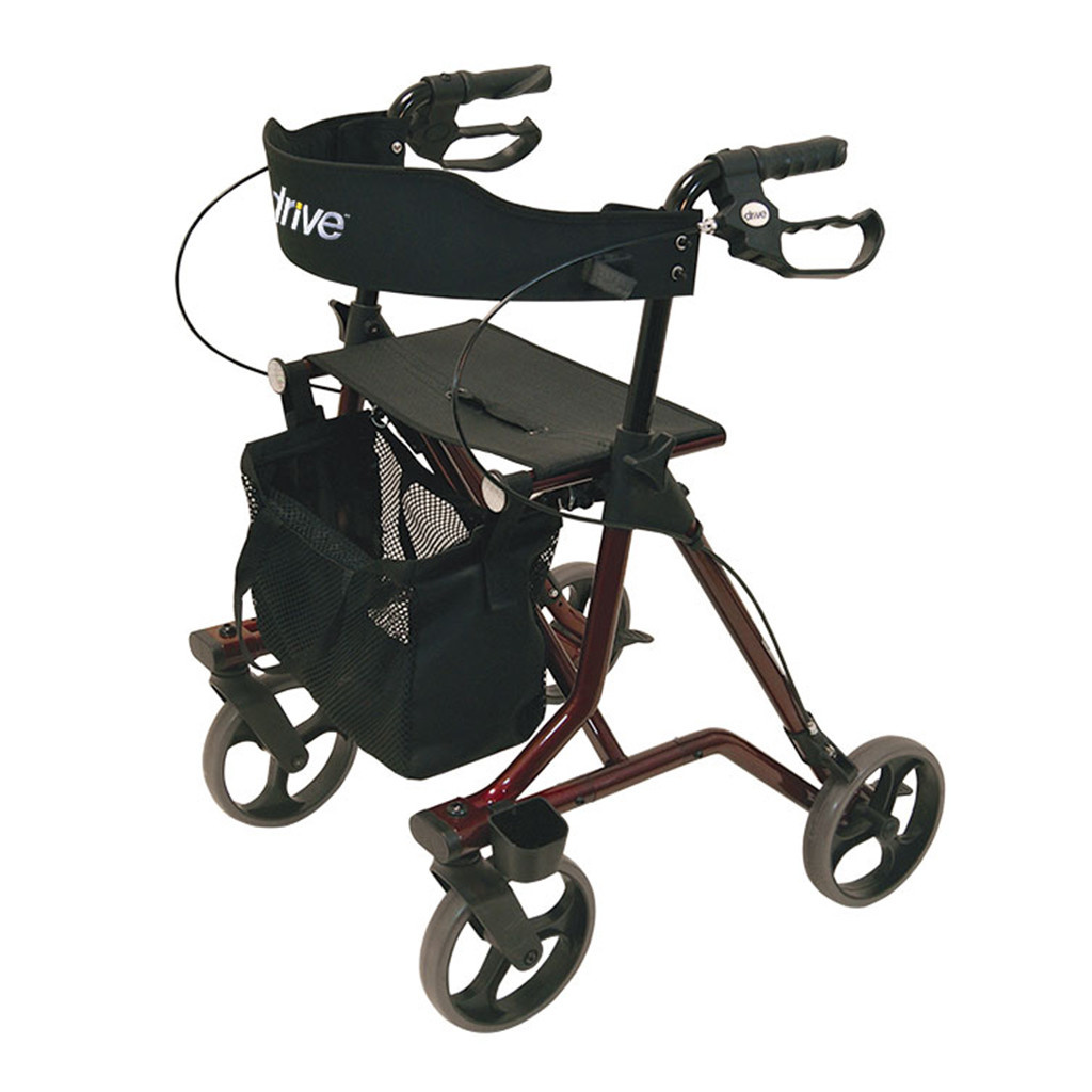 Lichtgewicht Rollator Torro (6,9 kg) | Kies uw kleur : Bordeauxrood | Drive afbeelding