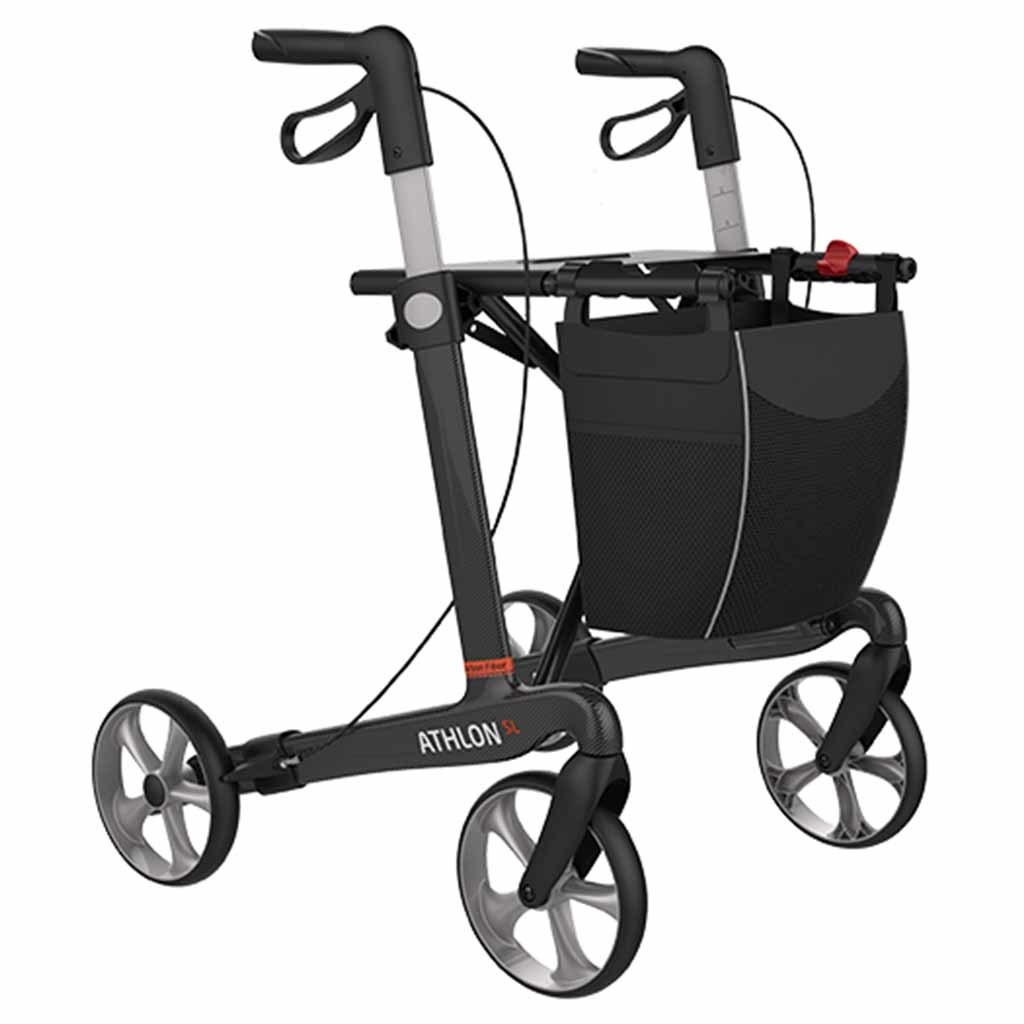 Rollator Athlon - Carbon rollator (5,5 kg) | Rehasense | Lichtgewicht rollator | Medium | Zeer wendbaar | CRBKM550 afbeelding