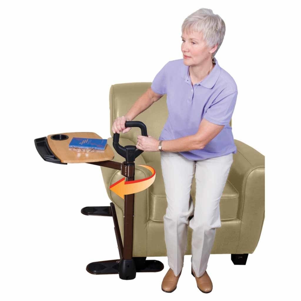 Draaibaar tafeltje Assist a Tray | Stander | Stoeltafel | Wegdraaibaar | Sta-op steun | Tafelblad Beuken | PR60189 afbeelding