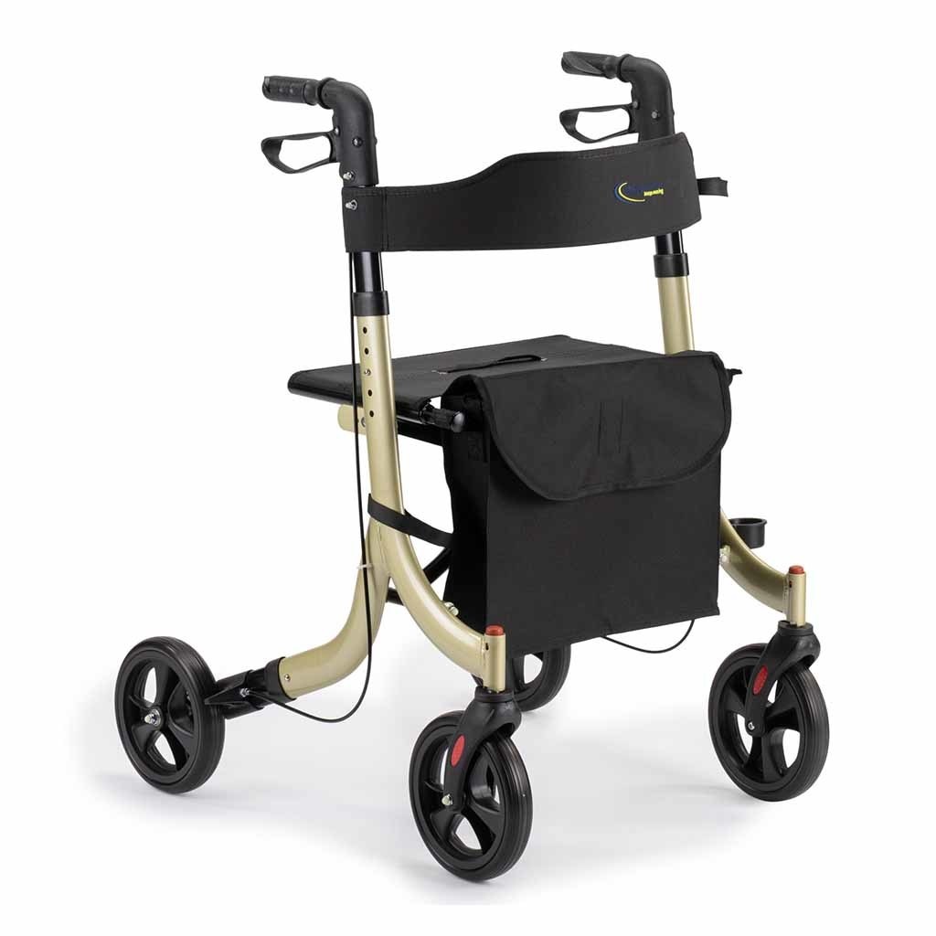 Lichtgewicht rollator Light (6,9 kg) | MultiMotion | Champagne | Lichtgewicht rollators | Aluminium | Loophulpmiddelen | 10050012 afbeelding
