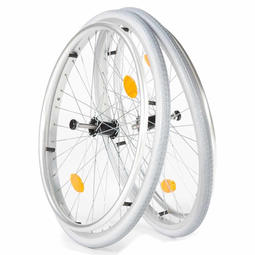 Rolstoel wielen met luchtbanden (2 stuks) | Geschikt voor rolstoel M5, M6, Ecotec, Litec, Rotec, G-Lite Pro, Freetec, D-Lite | 10040013 afbeelding