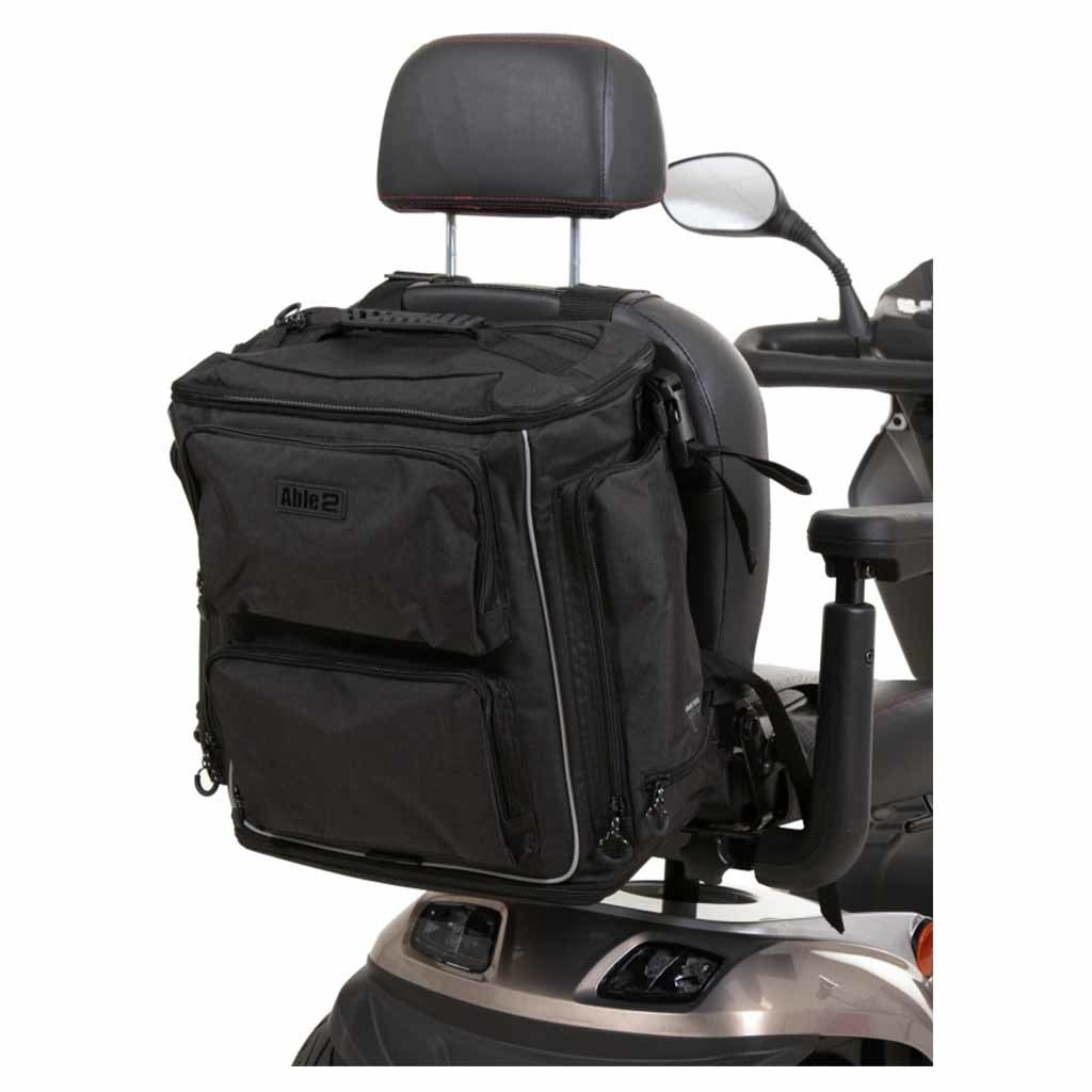 Torba Luxe rolstoeltas & scootmobieltas | Met opbergvak voor wandelstok | Zwart | PR34061-BK afbeelding
