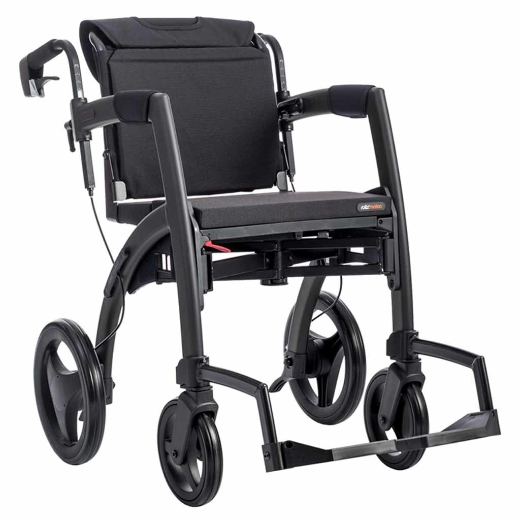 Rollz Motion 2.1 - Rolstoel en Rollator in één | Design rollator | Small | Matt black | 2011RM0022 afbeelding