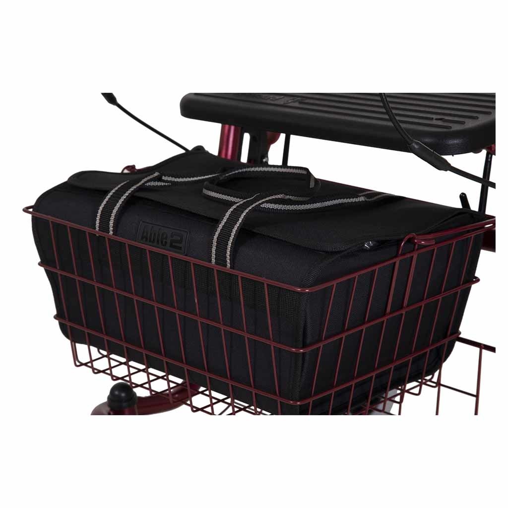 Rollatormandtas | Geschikt voor Quatro rollator | 38/33 x 18 x 27 cm | Nylon | Zwart | PR34064 | Splash afbeelding