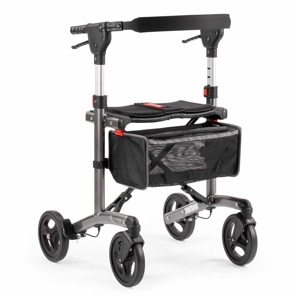 Lichtgewicht rollator Trollimaster RA60 (6,9 kg) | MultiMotion | Small | Weggewerkte remkabels | Antraciet | 10050001 afbeelding