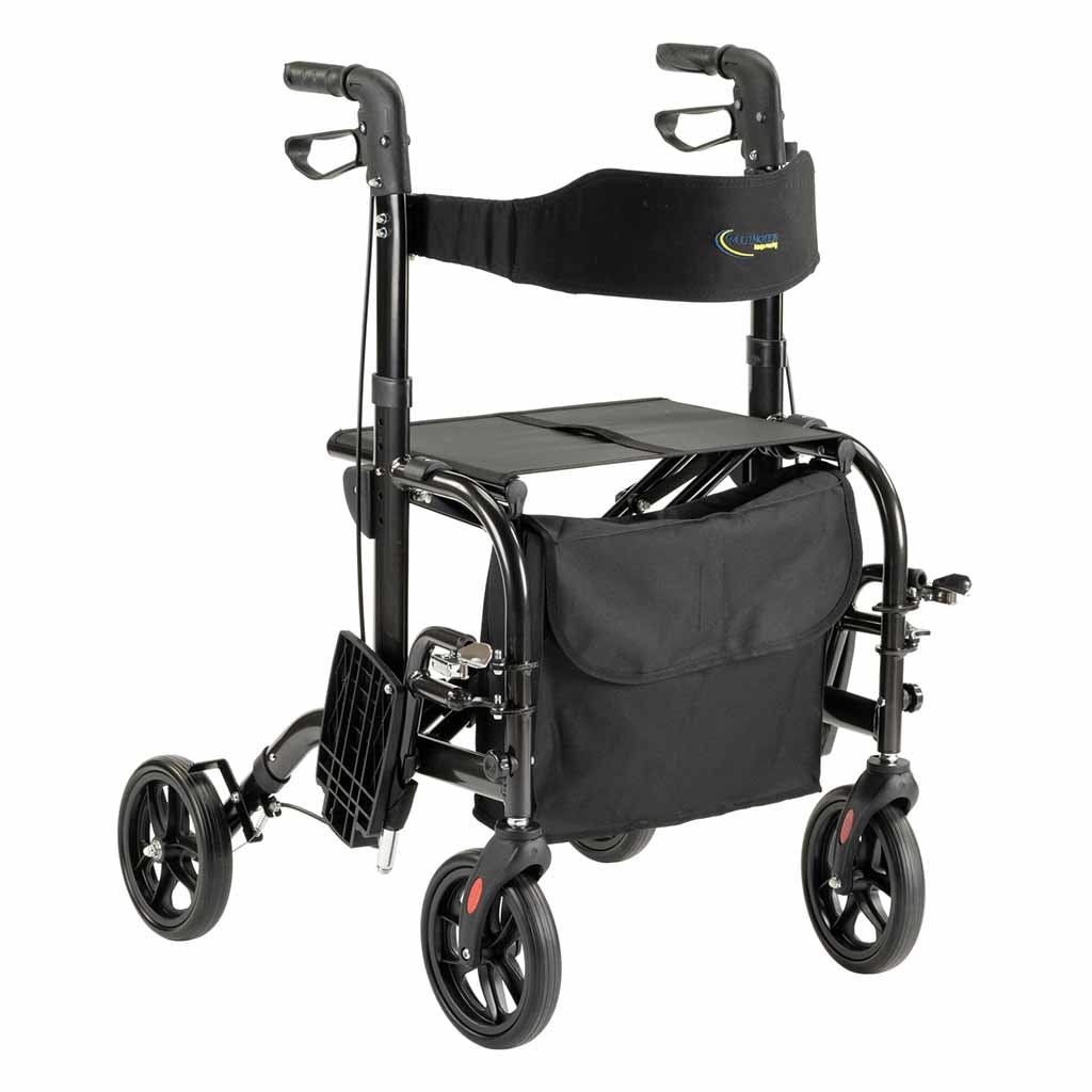 Duo rollator (rollator & rolstoel in 1) | MultiMotion | Maximaal 113 kg | Antraciet | 10050015 afbeelding