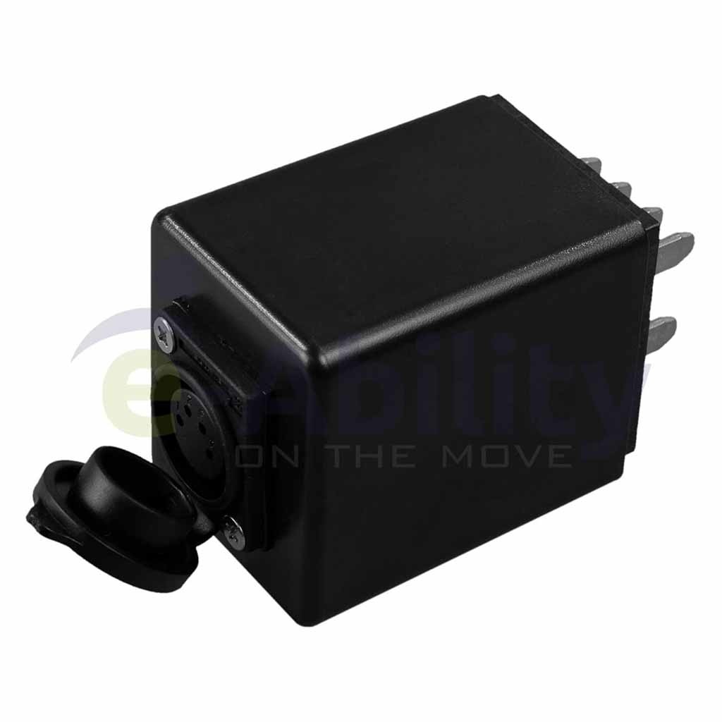 Oplaadadapter voor JoyRider of SplitRider | Adapter los opladen accu | e-Ability | Makkelijk overal de accu opladen | e-Aa0014 afbeelding