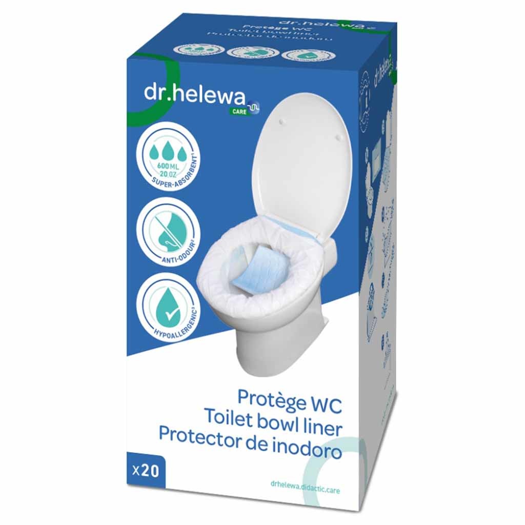 Hygiënische opvangzakken voor toilet | Dr Helewa | Verpakking 20 stuks | Sluitbaar | DH1020 afbeelding