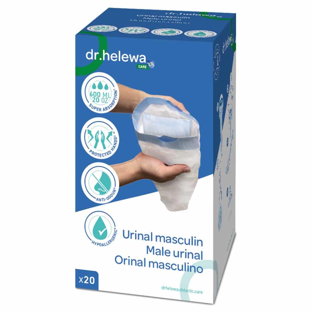 Hygiënische opvangzakken voor Urine | Dr Helewa | Verpakking 20 stuks | Sluitbaar | DH1030 afbeelding