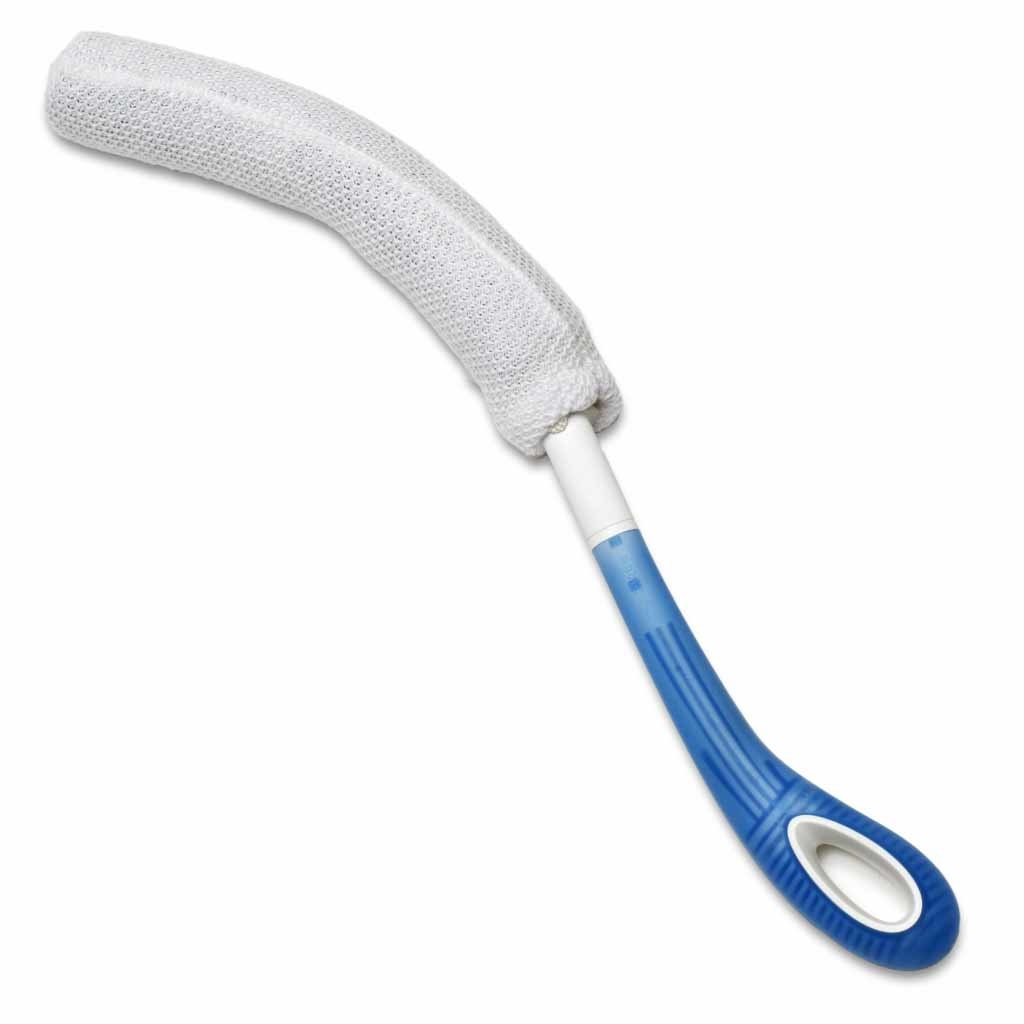 Etac - Beauty Badspons met gebogen steel - Zacht schuimrubber spons - Lengte: 38cm afbeelding