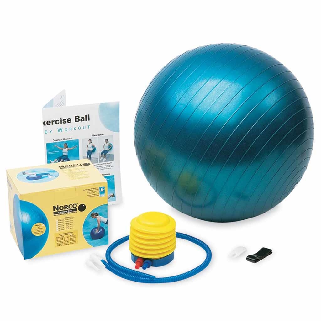Therapiebal | 65 cm | Verkrijgbaar in diverse maten | Incl. pomp | Bal voor balanstraining en revalidatieoefeningen | PR15202 afbeelding