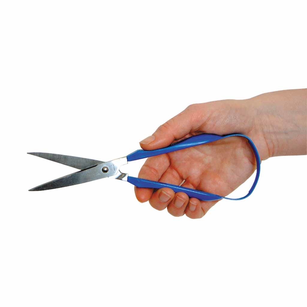 Lusschaar | Zelfopenend handvat | Gepunt | Blauw | Linkshandig | Lengte blad 75 mm | PR63010 afbeelding