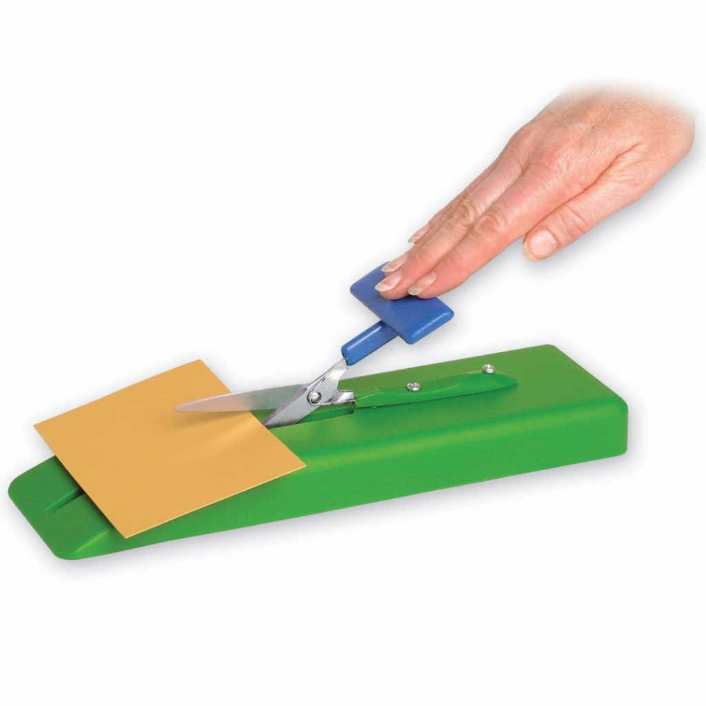 Tafelschaar op plastic voet | Schaar eenhandig gebruik | Zelfopenend | PR63052 afbeelding