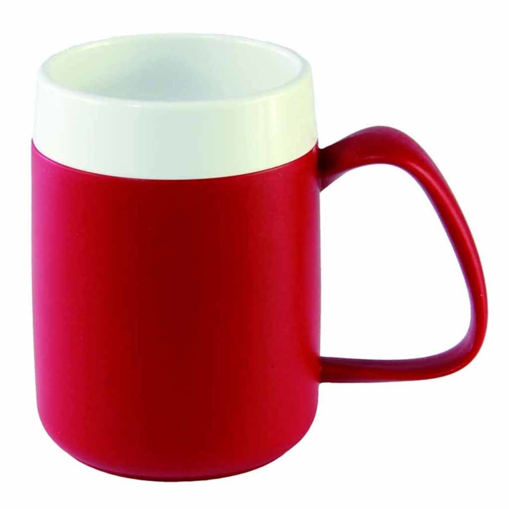 Conische warmhoudbeker | Kleur: Rood | Inhoud: 200 ml | Drinken zonder uw hoofd te kantelen | OR207RO | Ornamin afbeelding