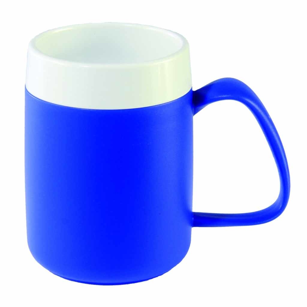 Conische warmhoudbeker | Kleur: Blauw | Inhoud: 200 ml | Drinken zonder uw hoofd te kantelen | OR207BL | Ornamin afbeelding