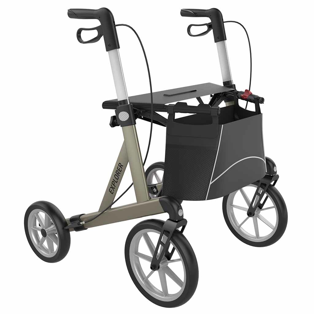 Rollator Explorer Outdoor (9,2 kg) | Rehasense | Buiten rollator | Grote wielen met zachte banden | Large | Maximaal 200 kg | ERCHL600 afbeelding