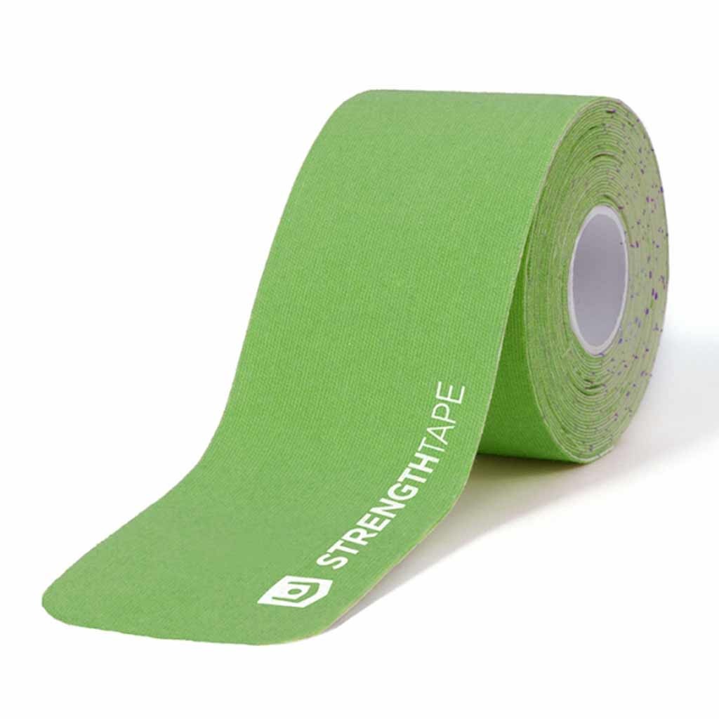 StrengthTape Rol 5 meter | Pre-Cut | Groen | Vermindert druk en pijn op de gewenste lichaamsdelen | PR15550-GR afbeelding
