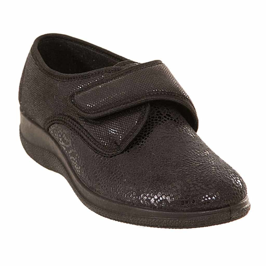 Comfortschoen Melina | MSF | Dames | Maat 40 | Kleur zwart | Met klittenband | MS4929Z-40 afbeelding