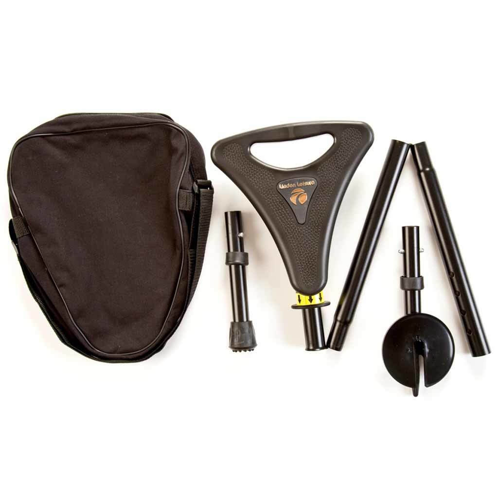 Elite Seat Packaway - zwart | Wandelstok met zitje | Opvouwbaar | Met opbergtas | Aluminium | Mobiliteit | LLP001-BK afbeelding