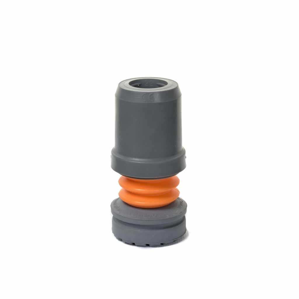 Flexyfoot stokdop | 22 mm | Wandelstokdop | Schokabsorberend | Grijs | PR30042-G afbeelding
