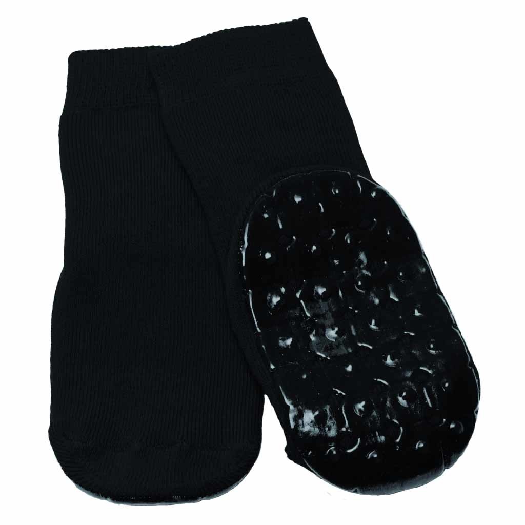Anti-slip sokken | Kleur: Zwart | Maat: 35 - 38 | Rubberen onderlaag | Wasmachine wasbaar | Able2 afbeelding