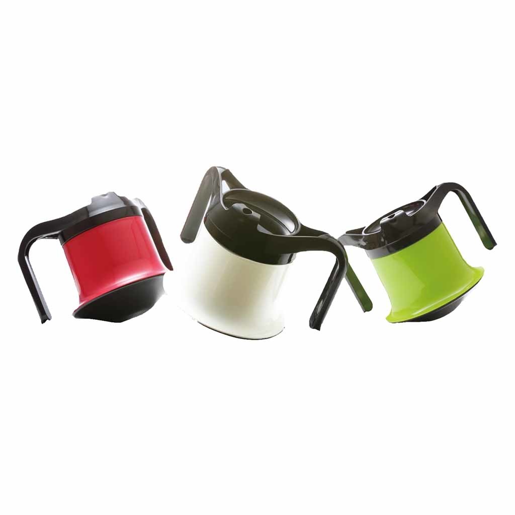 Tuimelbeker met smal tuitje | Geschikt voor warme dranken | Inhoud: 250 ml | Wit | PR65138-W afbeelding