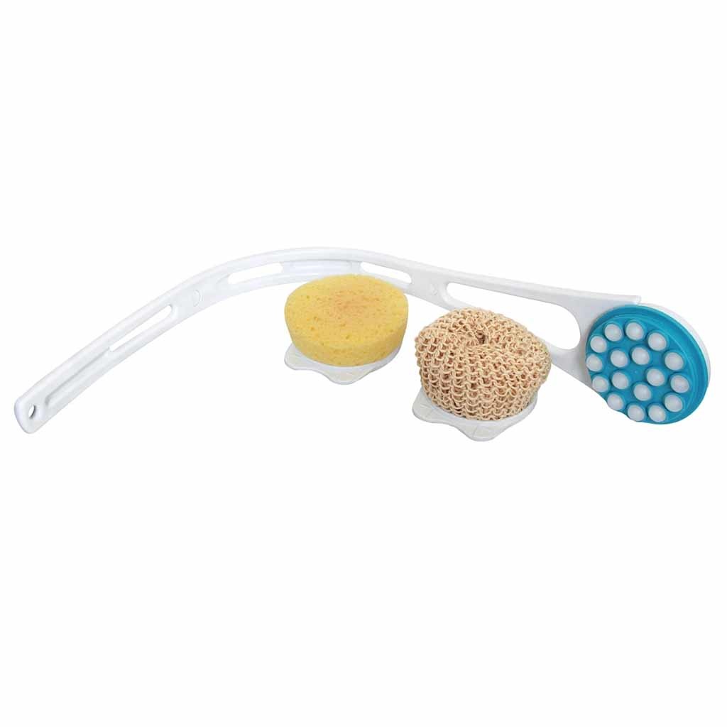 Body care set Plus | Voor wassen, scrubben en lotion | Met gebogen steel | Variabel in lengte | Persoonlijke verzorging | SGL2019 afbeelding