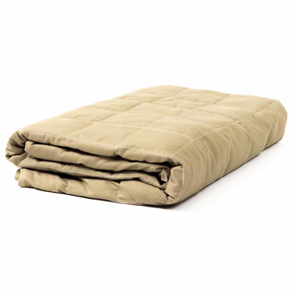 Verzwaarde Deken katoen Beige | Maak een keuze : 70 x 120 cm katoen 4 kg afbeelding
