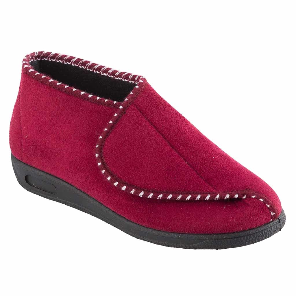 Pantoffel bordeaux hoog dames | Kies uw maat : Maat 41 | MSF afbeelding