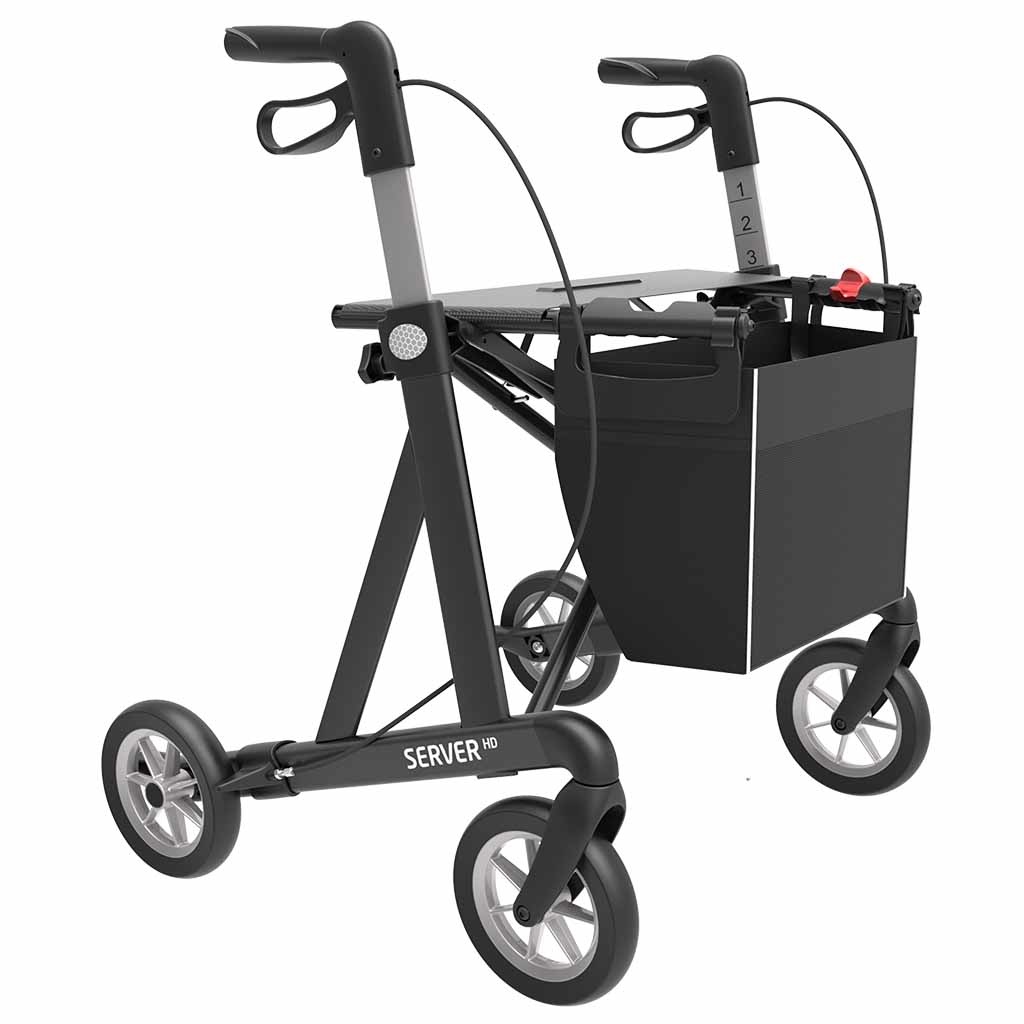 Rehasense rollator Server HD Comfort met SOFT wielen (8,1 kg) kopen ...